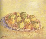 Vincent Van Gogh Still life wtih Basket of Apples (nn04) USA oil painting reproduction